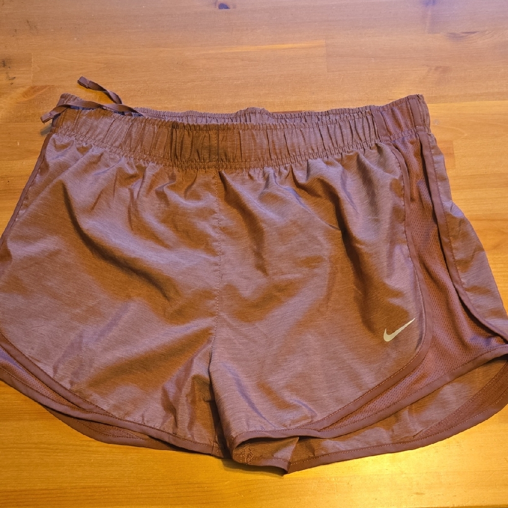 Nike Brown Athletic Shorts Moisture-Wicking Comfort
